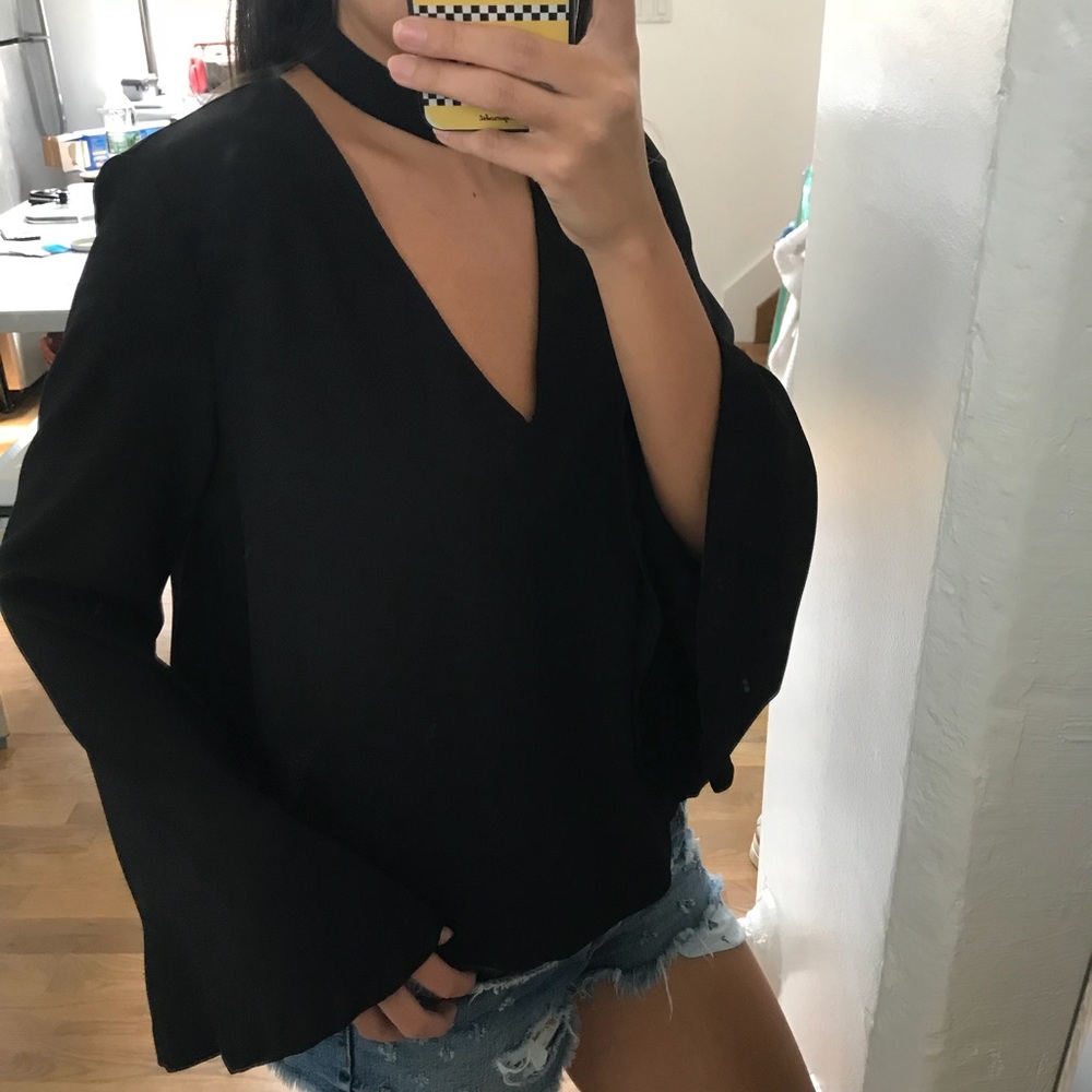 Zara Long Bell Sleeve with Choker